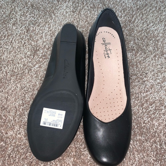 clarks women's flores tulip wedge pump